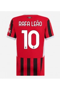 Fotbalové Dres AC Milan Rafael Leao #10 Dámské Domácí Oblečení 2024-25 Krátký Rukáv